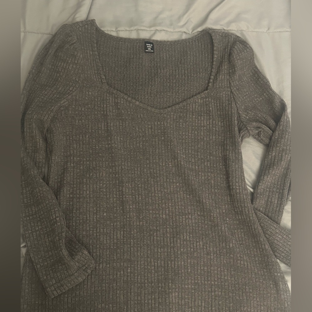 SHEIN Charcoal Crewneck dress
